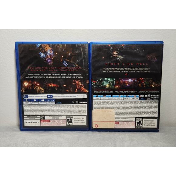PS4 Doom & Doom VFR CIB (Bethesda, 2016, 2017) Pre-owned - Picture 7 of 7
